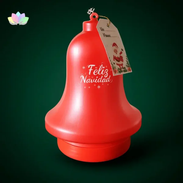 Envase Plástico Con Forma De Campana De Navidad - Estuche Para Empacar Regalos.