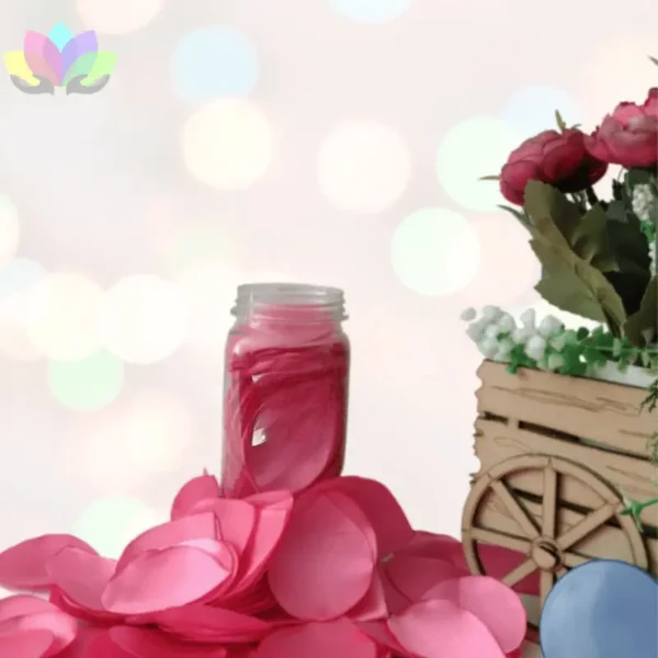 Pétalos Artificiales De Rosa En Satín De Seda Aromatizados X 100  Unidades.