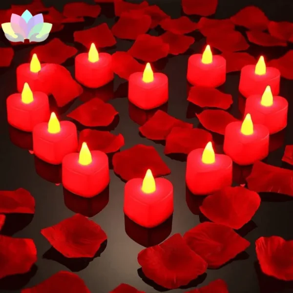 Pétalos Artificiales De Rosa En Satín De Seda Aromatizados X 100  Unidades.