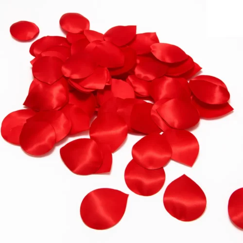 Pétalos Artificiales De Rosa En Satín De Seda Aromatizados X 100  Unidades.