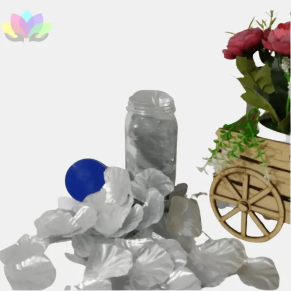 Pétalos Artificiales De Rosa Dorados O Plateados Metalizados Aromatizados X 100 Unidades.