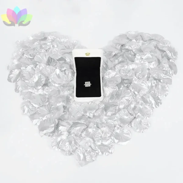 Pétalos Artificiales De Rosa Dorados O Plateados Metalizados Aromatizados X 100 Unidades.