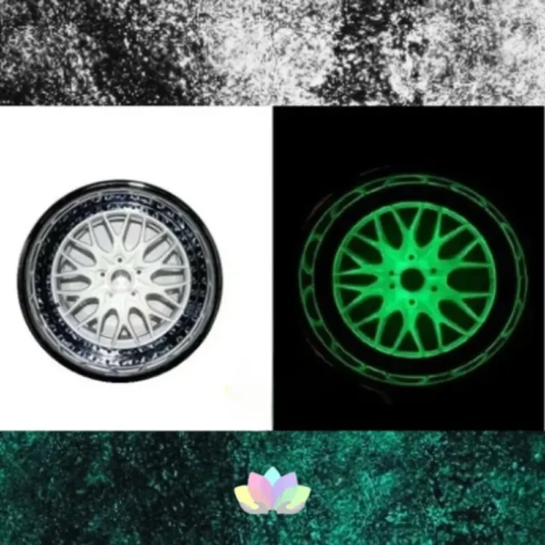 Pigmento Fotoluminiscente - Brilla En La Oscuridad - Colores: Green - Green 3D - Blue X 50 G.