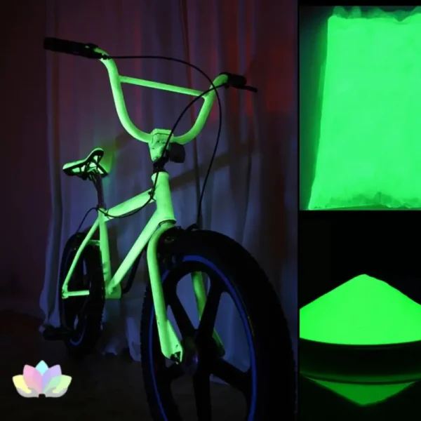 Pigmento Fotoluminiscente - Brilla En La Oscuridad - Colores: Green - Green 3D - Blue X 50 G.