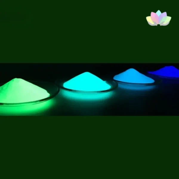 Pigmento Fotoluminiscente - Brilla En La Oscuridad - Colores: Green - Green 3D - Blue X 50 G.