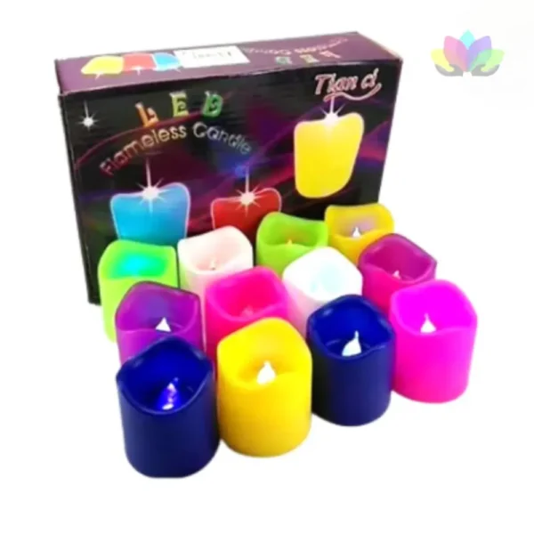 Velitas Led Con Baterías Incluidas -  Sin Derrames De Esperma - Sin Riesgo De Accidentes.