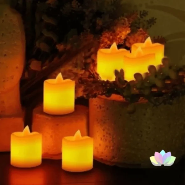 Velitas Led Con Baterías Incluidas -  Sin Derrames De Esperma - Sin Riesgo De Accidentes.