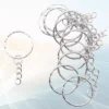 Llavero Económico Plateado – Argollas Para Llavero 2 Cm De Diámetro Interno+ Cadena + Argolla